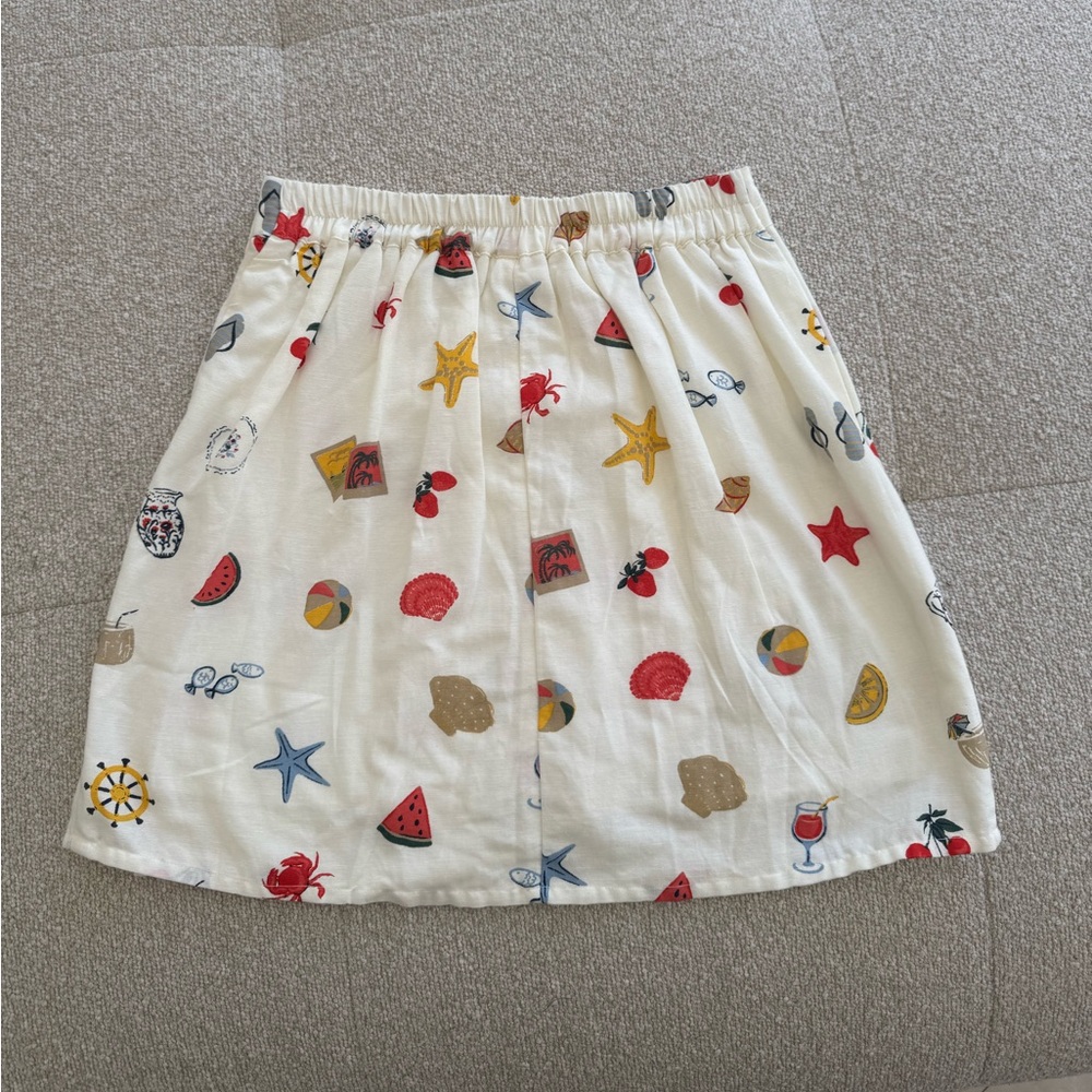 Midnight Sky Summer Print Mini Skirt – Size S - Picture 6 of 8